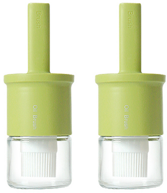 라임올리브 브러쉬 오일병 그린 A104, 2개, 300ml