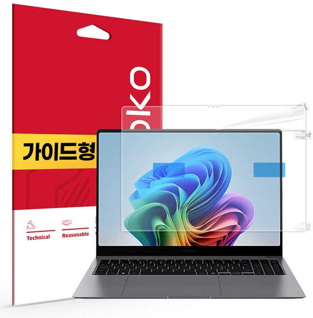 스코코 NT960XHA 올레포빅 액정보호필름 세트, 1세트