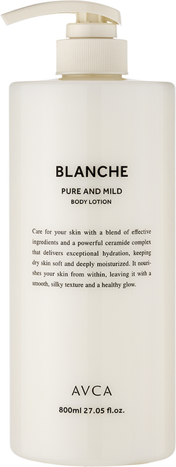 아브카 퓨어 앤 마일드 세라마이드 바디로션 블랑쉬향, 800ml, 1개