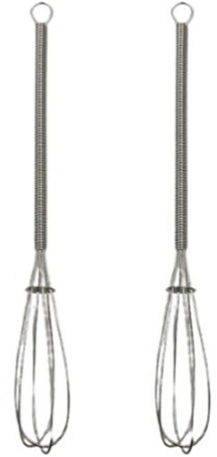 키친하우스 올스텐 미니 거품기, 실버, 2개