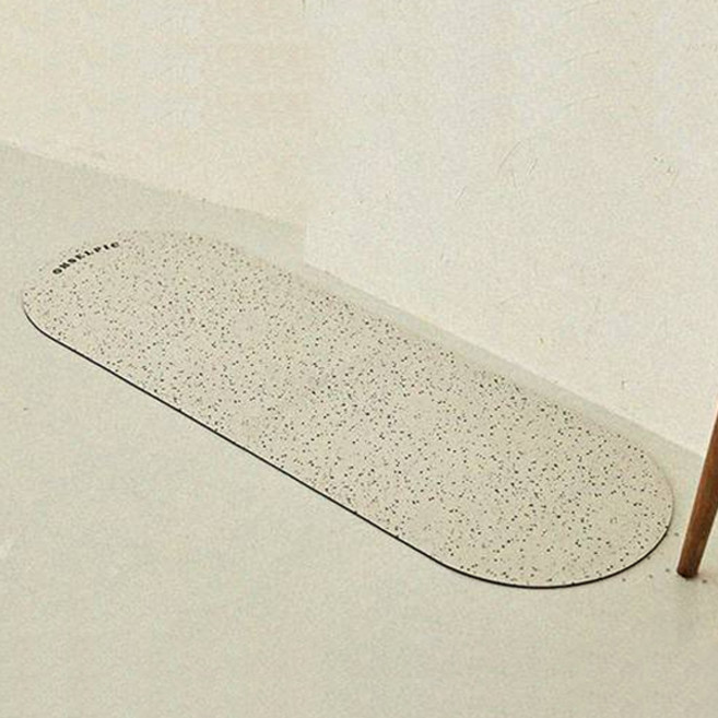 오셀픽 오브제 빨아쓰는 규조토 발매트, 크림