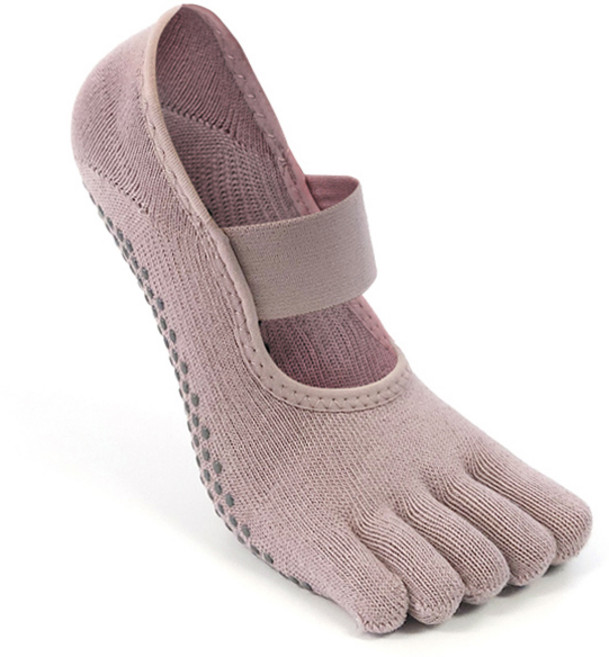 아사나 와이드밴드 풀토우 미끄럼방지 발가락 요가 필라테스 양말