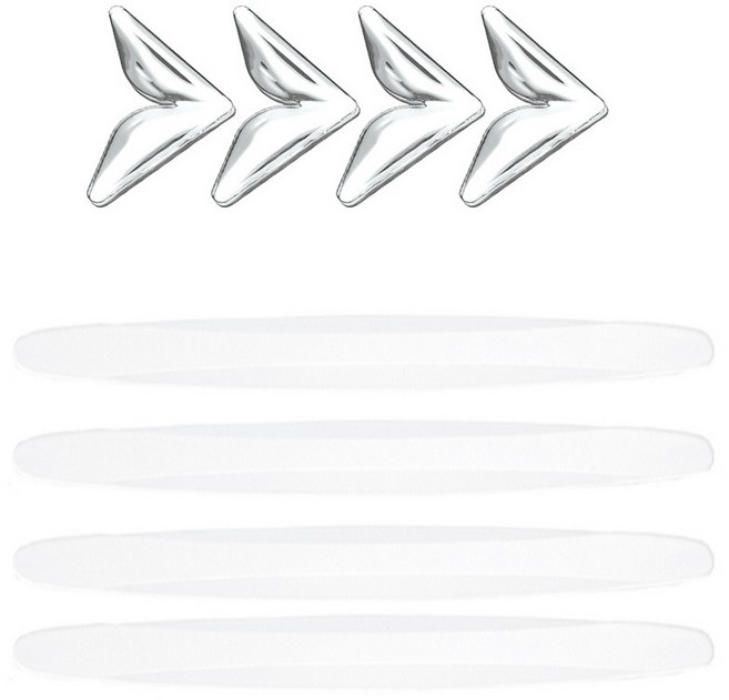 엠노블 차량용 모서리가드 4p + 범퍼가드 4p 세트, 투명, 1세트