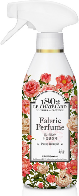 르샤트라1802 섬유탈취제 피오니부케향 본품, 400ml, 1개