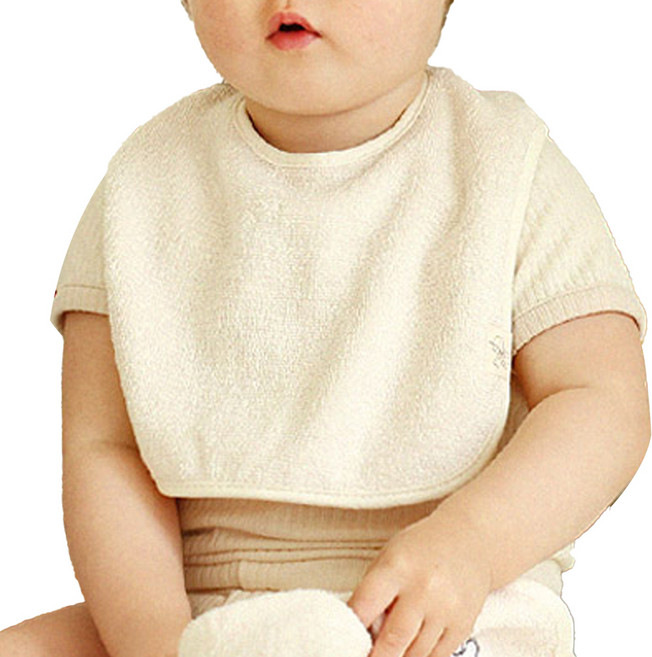 마롤로뜨 유아용 모달 테리 턱받이, 아이보리, 1개입, 1개