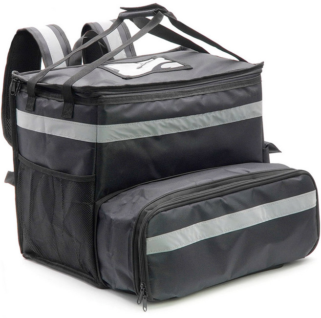 삼에스 확장형 멀티 배달가방 C123, 블랙