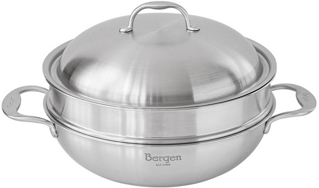 한일스텐레스 인덕션 베르겐 통5중 궁중 찜기 세트, 28cm, 1세트