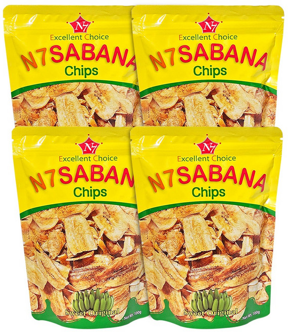 엔세븐 사바나칩, 4개, 100g