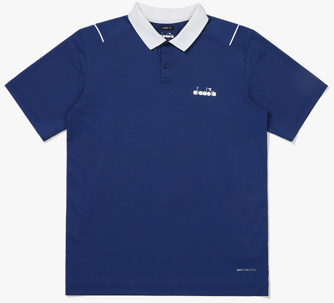 디아도라 남성용 테니스 메쉬 믹스 반팔 카라 티셔츠