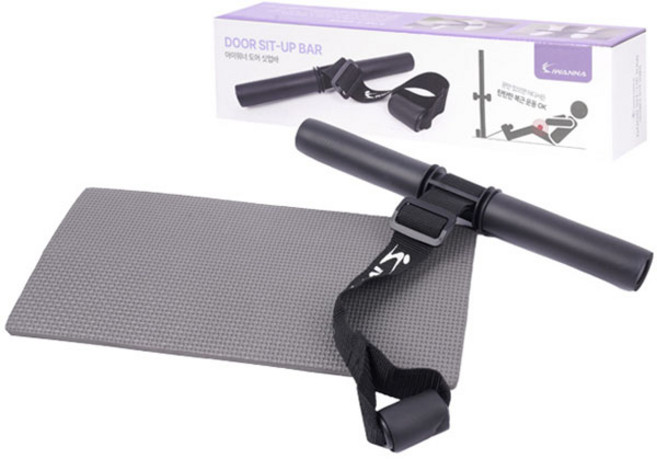 아이워너 도어 싯업바 + EVA 매트 세트, 블랙, 1세트