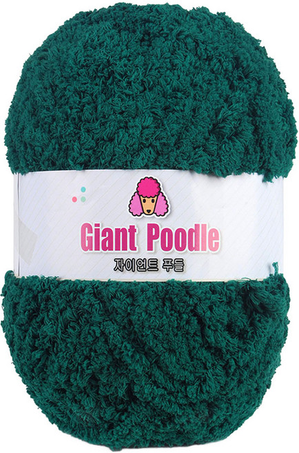 자이언트 푸들 극세사 뜨개실 200g, 16그린, 1개
