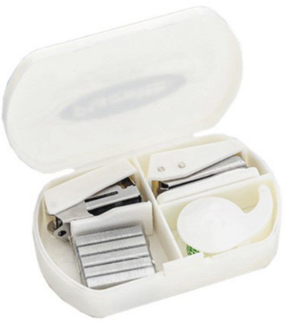 꼬까 휴대용 스테이플러 세트, 화이트, 1세트