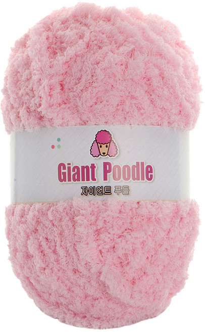 자이언트 푸들 극세사 뜨개실 200g, 03연핑크, 1개