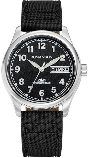 ROMANSON 男士 Actius City Boy 39.5 錶盤腕錶 RWALFM3BF015WHBK0 + 購物袋
