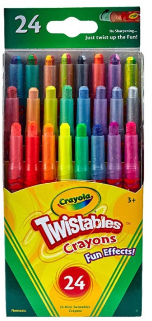 크레욜라 기능성 트위스트 형광 색연필, 24색, 1개