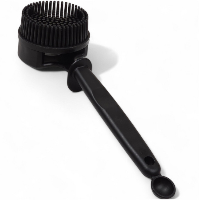 빈플랜트 커피머신 그룹헤드 실리콘 청소솔 51 / 54mm, 블랙, 1개