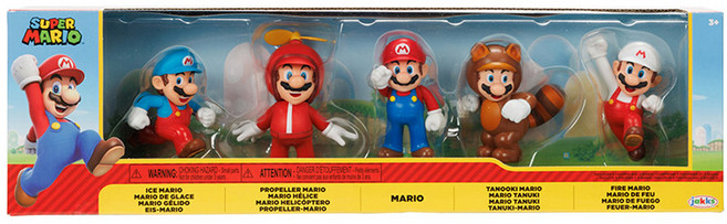 잭스퍼시픽 닌텐도 마리오 피규어 5종 세트 6.35cm 416464, 1세트
