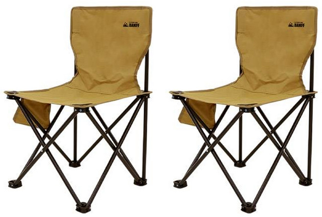 밴프 아르카 캠핑체어 대 CC142, 베이지, 2개