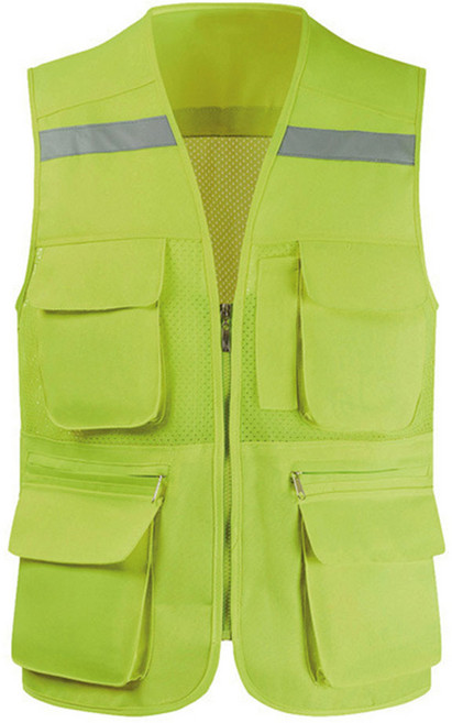 DEFENZEMAN 매쉬 안전조끼 A 기본매쉬형 형광연두, 1개