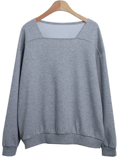 라라온 면 스퀘어넥 심플 소프트 맨투맨 TSP1815