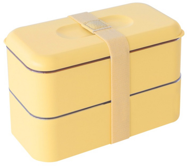 네이쳐리빙 슈가봉봉 스텐 2단 직장인 도시락통, 버터, 1개