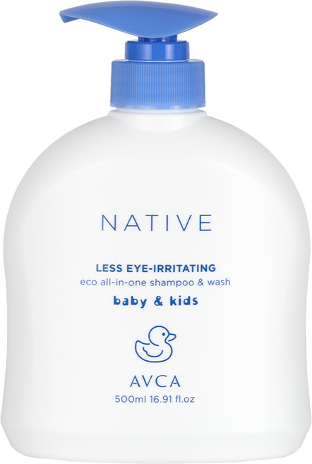 아브카 네이티브 베이비 눈시림 적은 에코 올인원 샴푸 앤 워시, 500ml, 1개