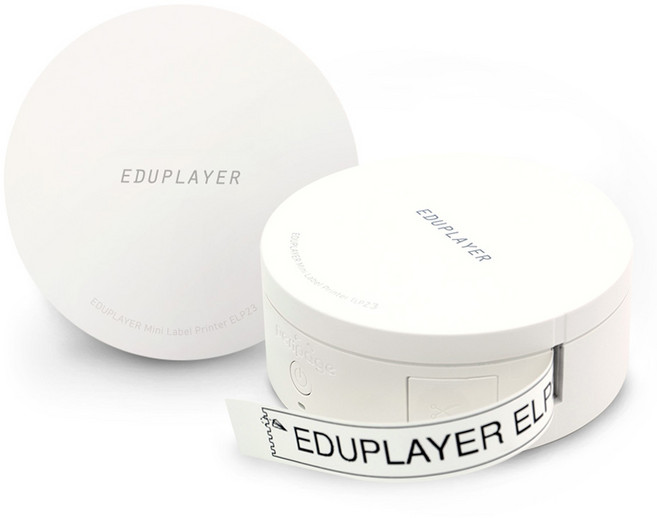 에듀플레이어 USB C타입 미니 라벨 프린터, ELP23, 1개