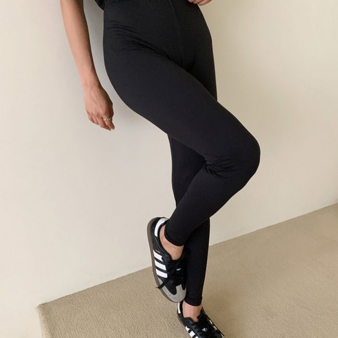 라라온 여성용 찰랑 소프트 베이직 스판 9부 레깅스 TSP1634