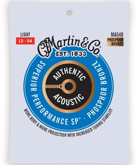마틴 Phosphor Bronze Light 스트링, MA540, 1개