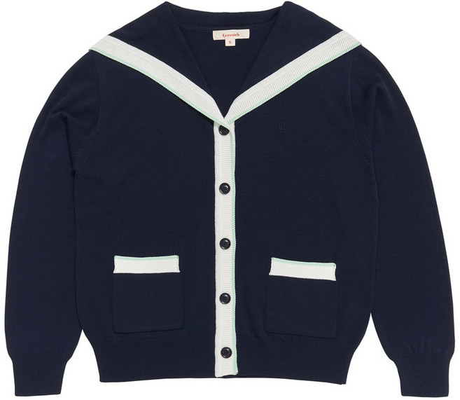 그리니치 여성용 세일러 가디건
