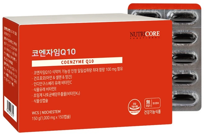 뉴트리코어 코엔자임Q10, Q10 1000mg x 150캡슐, 1개, 150정 - 쿠팡