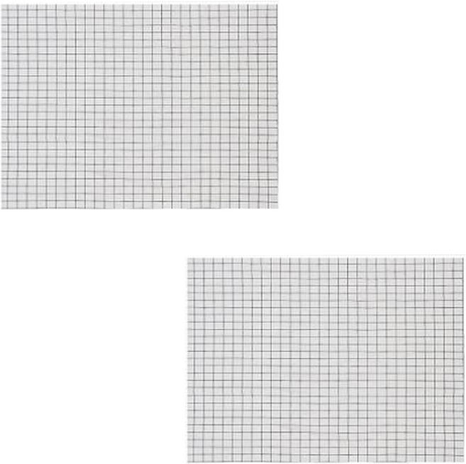 코지웰 방수 식탁보 격자무늬 테이블보 TR0012, 화이트, 2개