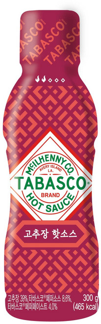 타바스코 고추장 핫소스, 1개, 300g