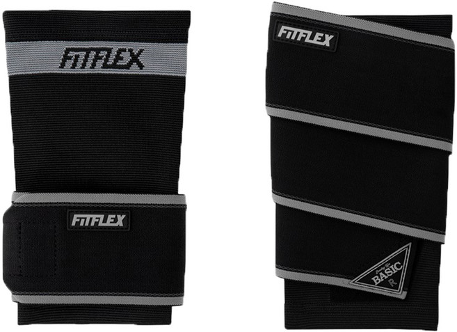 핏플렉스 팔꿈치 보호대 슬리브+베이직 서포트 스트랩 좌우세트, 혼합색상, 1세트