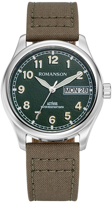 로만손 남성용 악티우스 시티보이 39.5 다이얼 시계 RWALFM3BF015