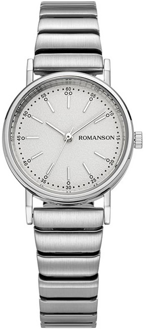 ROMANSON 男款 R 極簡靜音金屬手錶 RWRMLL4BS005