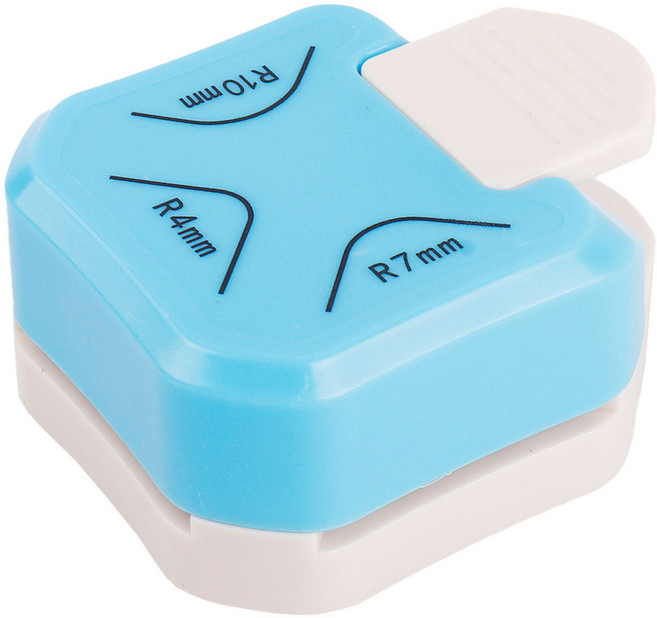 꼬까 모서리 펀치 블루, 1개, 라운드