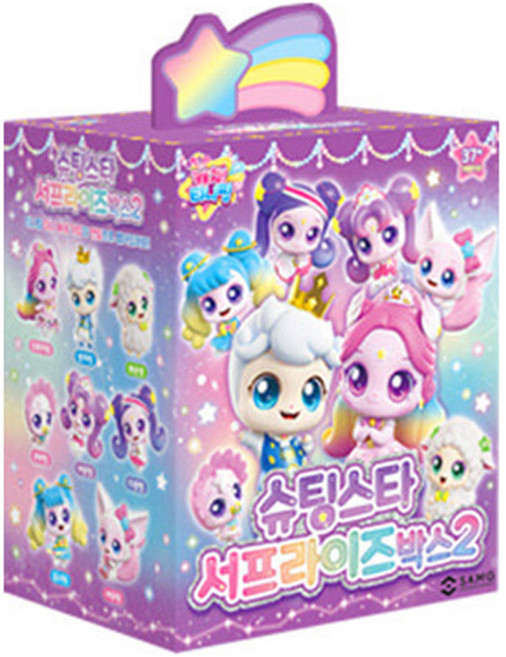 캐치티니핑 슈팅스타 서프라이즈 인형 박스 2, 12cm, 랜덤발송, 1개