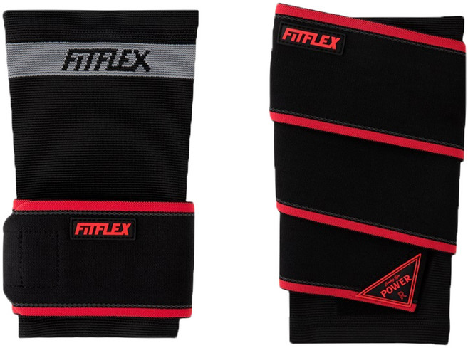 핏플렉스 팔꿈치 보호대 슬리브+파워 서포트 스트랩 좌우세트, 혼합색상, 1세트
