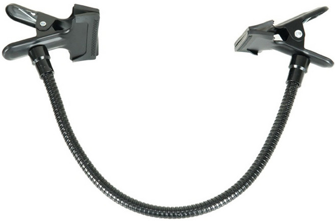 컴스 플렉시블 암 고정 가이드 자바라 코브라 거치대 촬영 반사판 배경지 집게, TB520, 1개