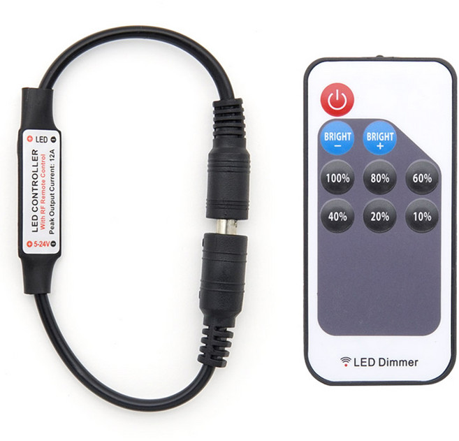 컴스 LED 컨트롤러 DC 전원 리모콘 Dimmer, BD866, 1개