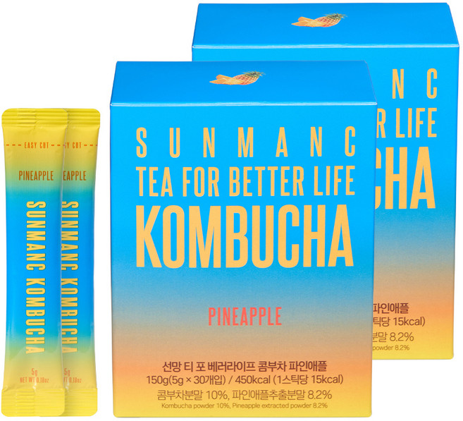 선망 콤부차 파인애플맛, 5g, 2개, 30개입