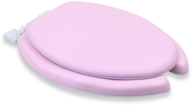 투투파파 심플 U형 변기커버, 핑크, 1개
