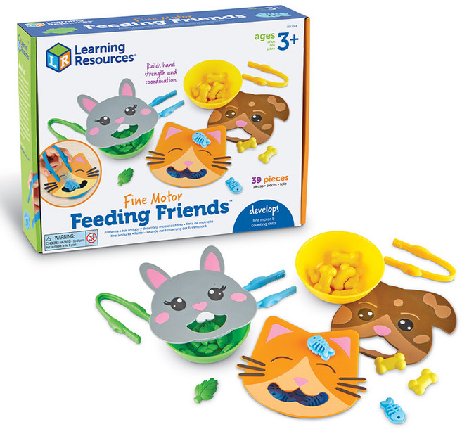 러닝리소스 동물친구 먹이주기 소근육 게임 LER5569, 혼합색상, 1개