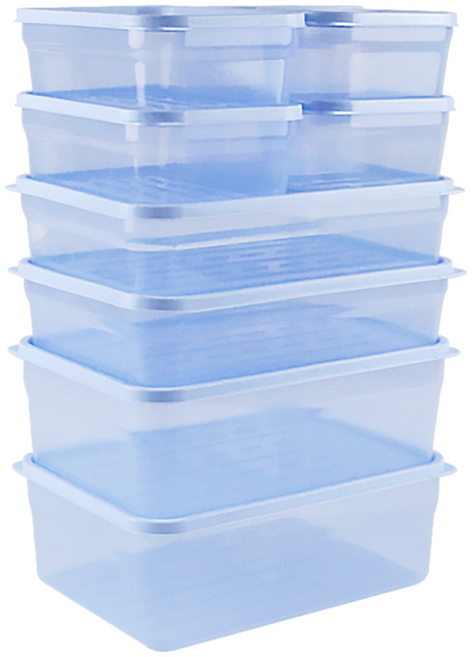 말랑핏 휘어지는 냉동실 정리용기 250ml x 4p + 600ml x 2p +1300ml x 2p +2000ml x 2p 세트, 1세트, 1세트