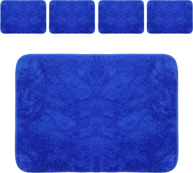 청소해결사 부드러운 초극세사 고중량 손걸레 30 x 40 cm, 블루, 5개