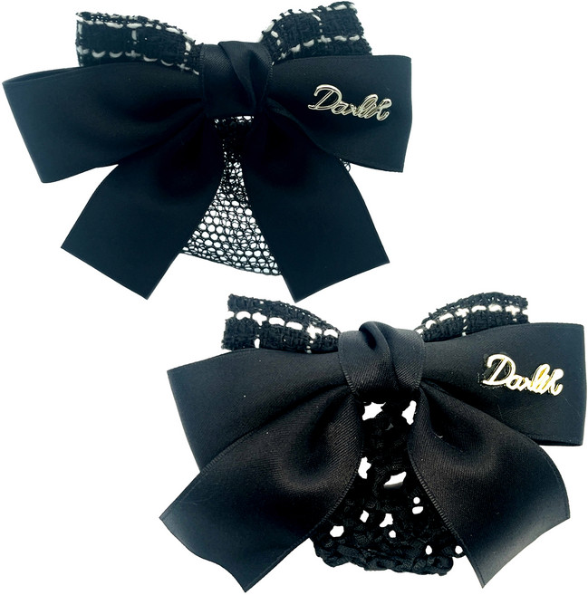 스타일플래닛 체크 포인트 로우번 머리망 2종 세트 A