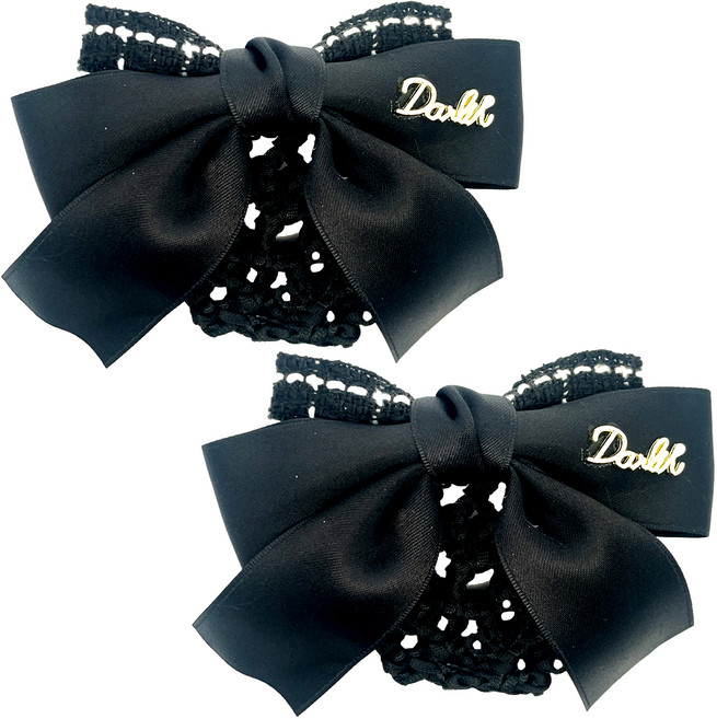 스타일플래닛 체크 포인트 로우번 머리망 2종 세트 C