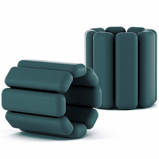 루아즈 손목 발목 실리콘 모래주머니 중량밴드 2p, 그린, 1kg