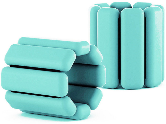 루아즈 손목 발목 실리콘 모래주머니 중량밴드 2p, 민트, 1kg